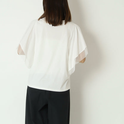 メッシュスリーブカットソー　622918