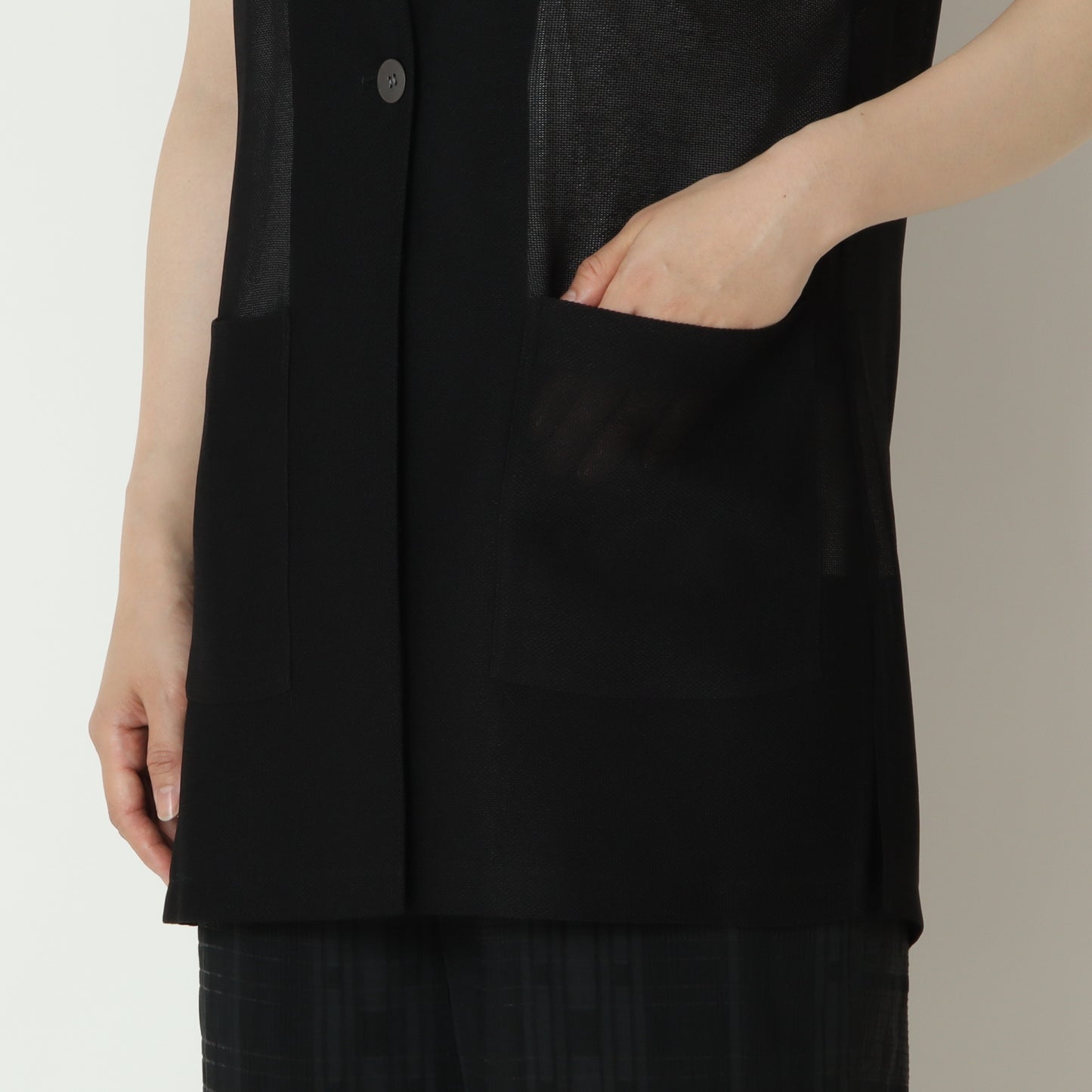 メッシュロングベスト　631427
