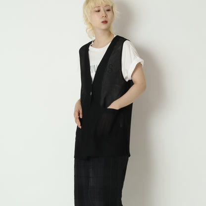 メッシュロングベスト　631427