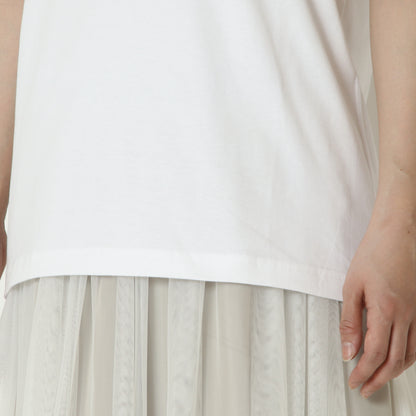 パールモチーフグラフィックTシャツ　EMA2604