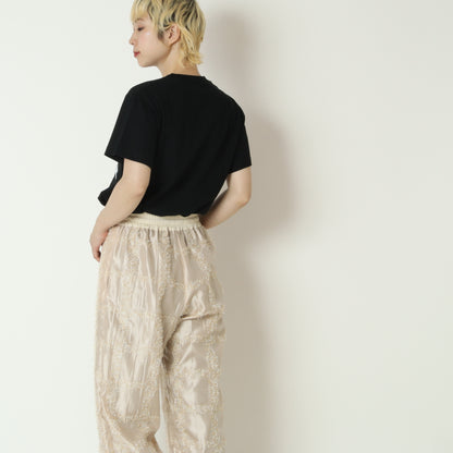 パールモチーフグラフィックTシャツ　EMA2604