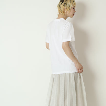 パールモチーフグラフィックTシャツ　EMA2604
