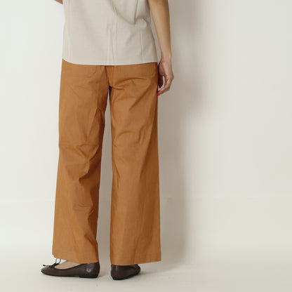 リネン混ベイカーワイドパンツ　15700