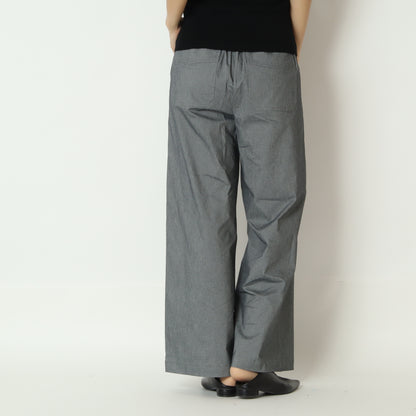 リネン混ベイカーワイドパンツ　15700
