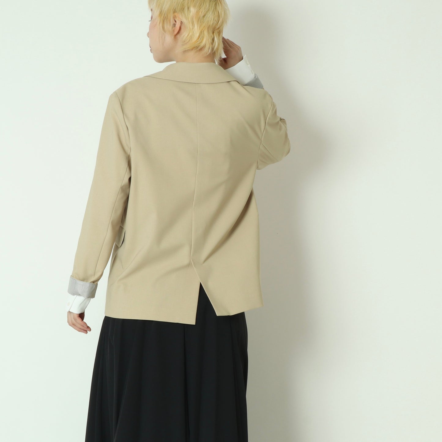 ツイルストレッチダブルブレザージャケット  61024018