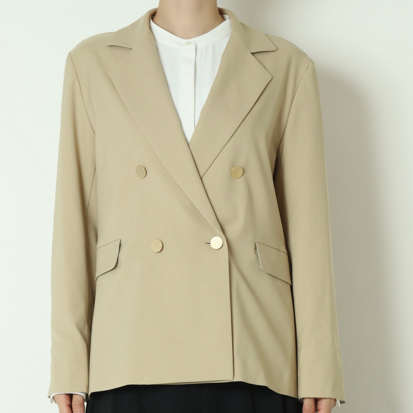 ツイルストレッチダブルブレザージャケット  61024018