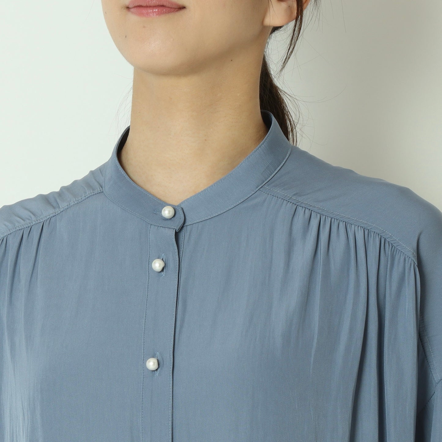 パールボタンドルマンスリーブシャツ  61025041