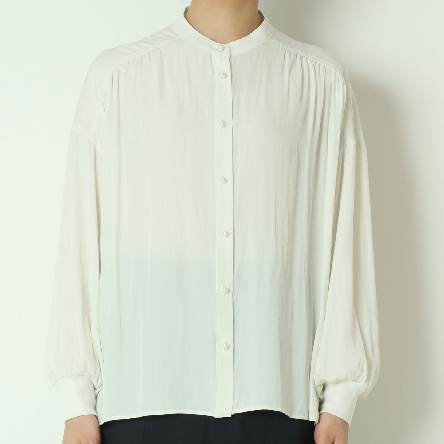 パールボタンドルマンスリーブシャツ  61025041