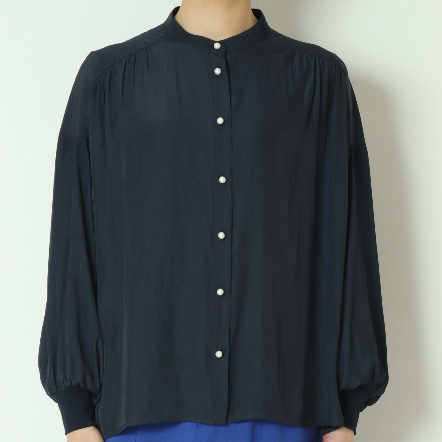 パールボタンドルマンスリーブシャツ  61025041