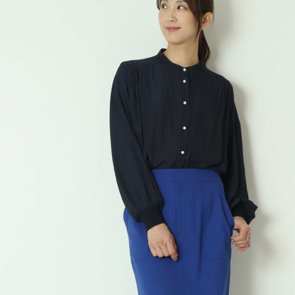パールボタンドルマンスリーブシャツ  61025041