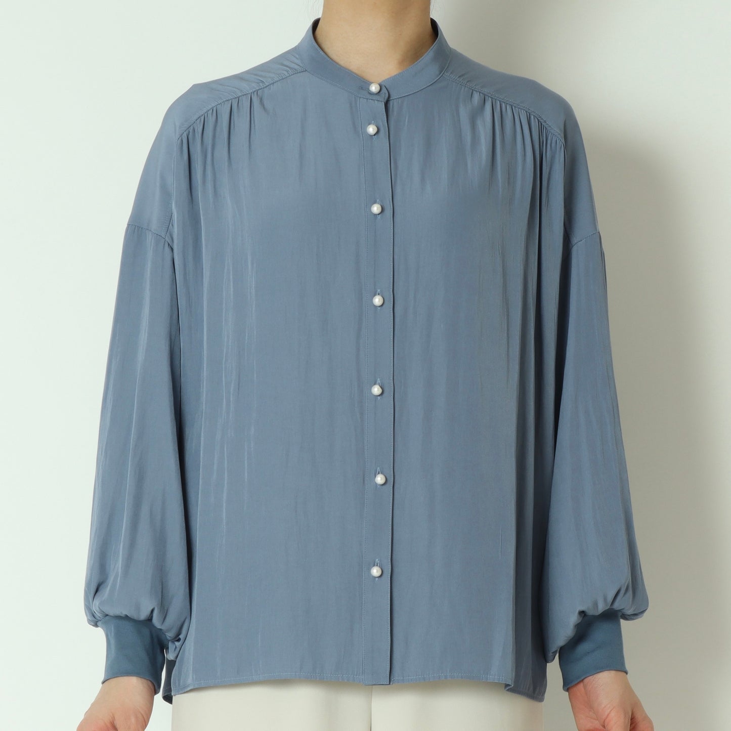 パールボタンドルマンスリーブシャツ  61025041