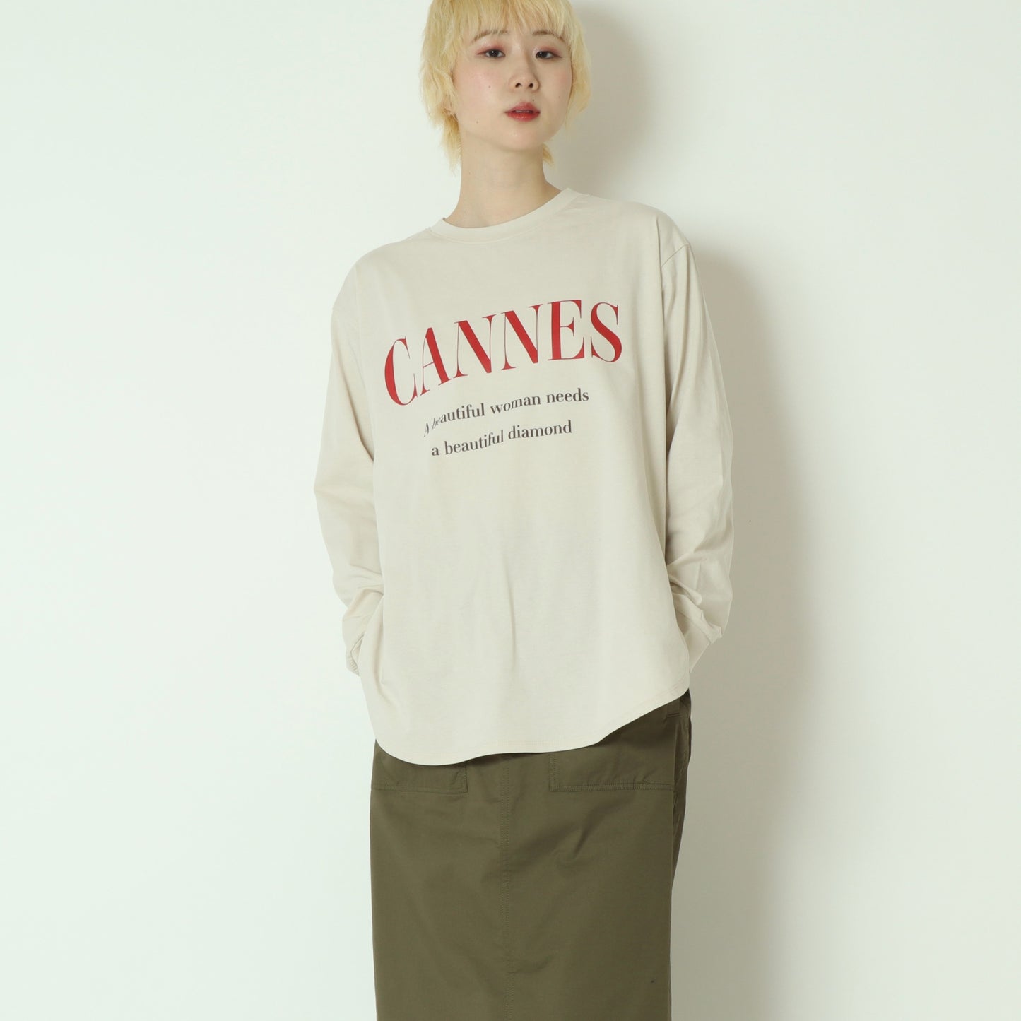 天笠バイカラーロゴロンT  61035022