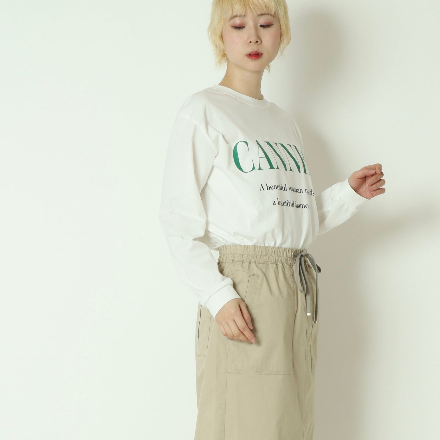 天笠バイカラーロゴロンT  61035022