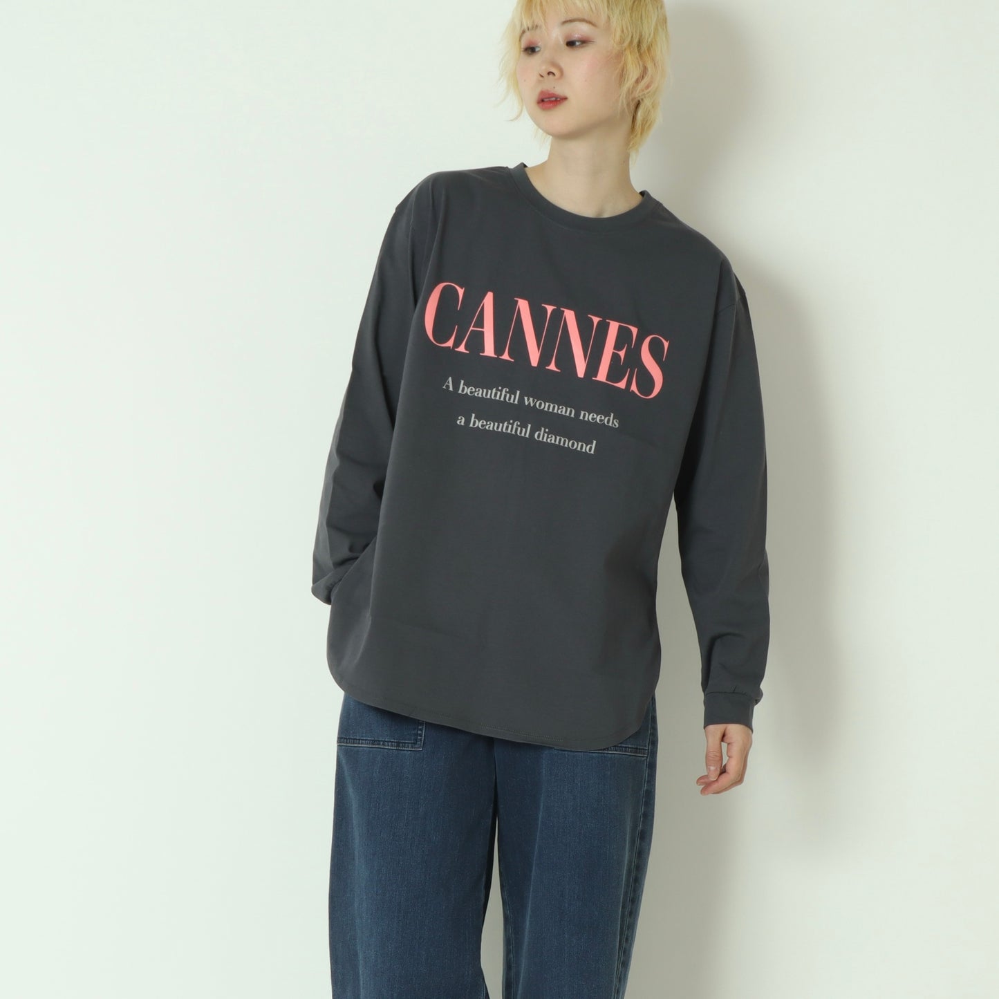 天笠バイカラーロゴロンT  61035022