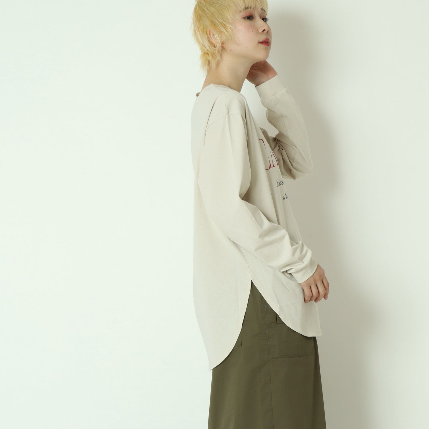 天笠バイカラーロゴロンT  61035022