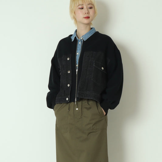 デニム×ダンボールドッキングブルゾン 61224015