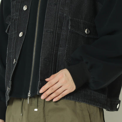 デニム×ダンボールドッキングブルゾン 61224015