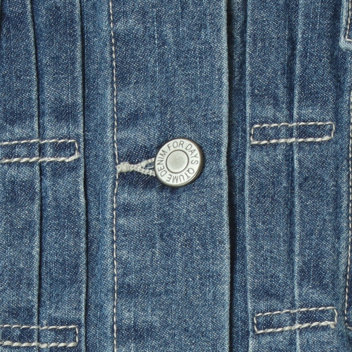 ノーカラーデニム ジャケット  62224000