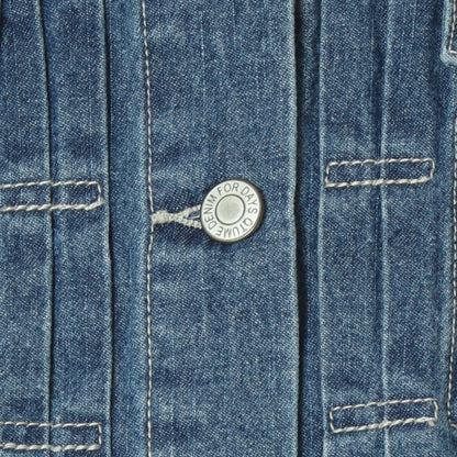 ノーカラーデニム ジャケット  62224000