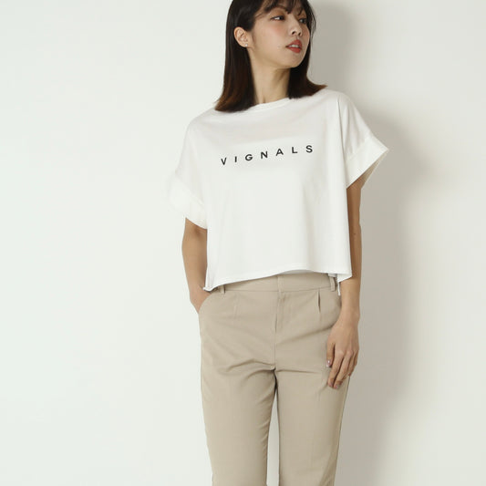 ロールアップハーフスリーブロゴＴシャツ　61025118