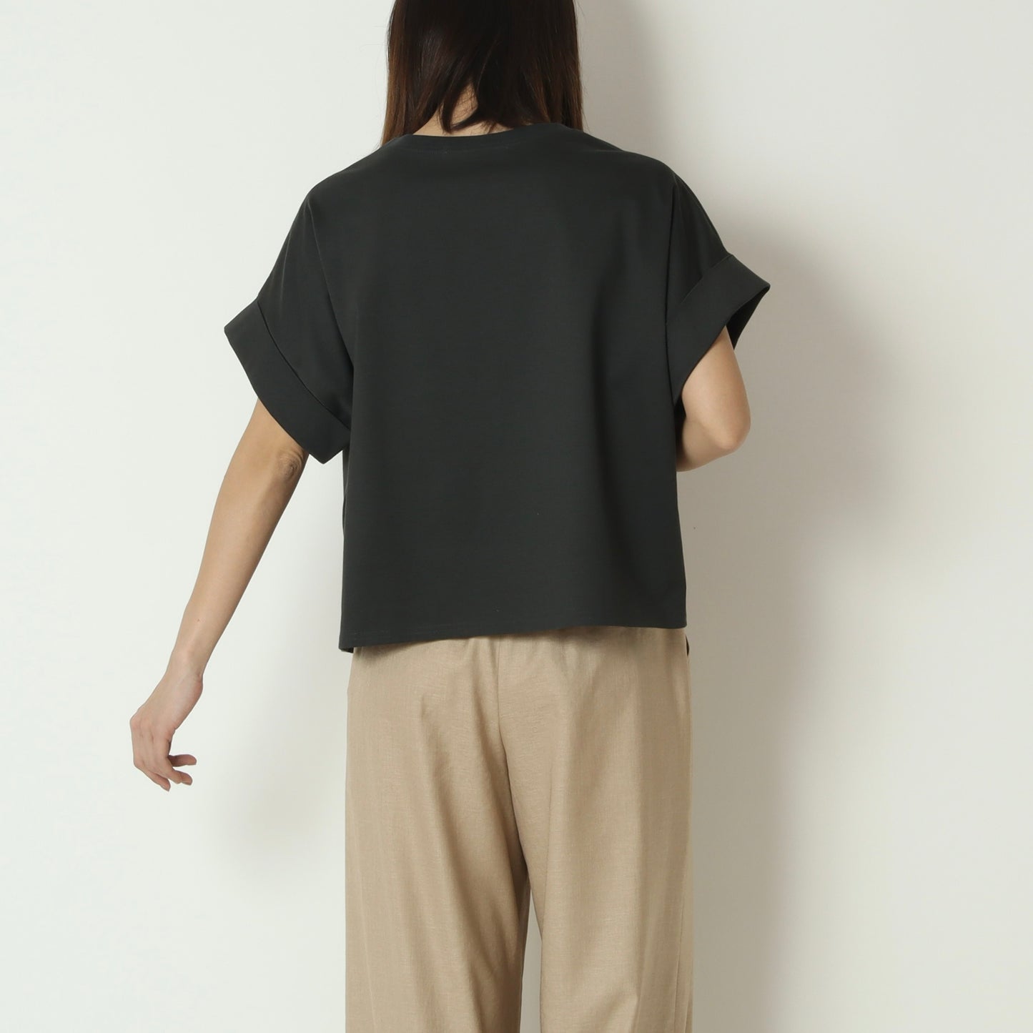 ロールアップハーフスリーブロゴＴシャツ　61025118