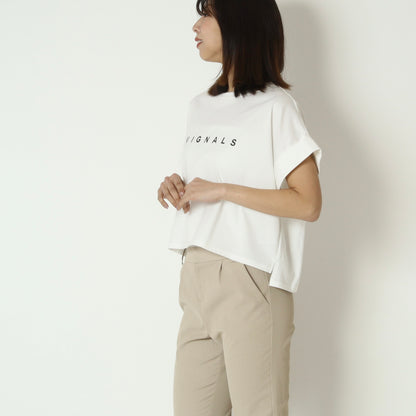 ロールアップハーフスリーブロゴＴシャツ　61025118