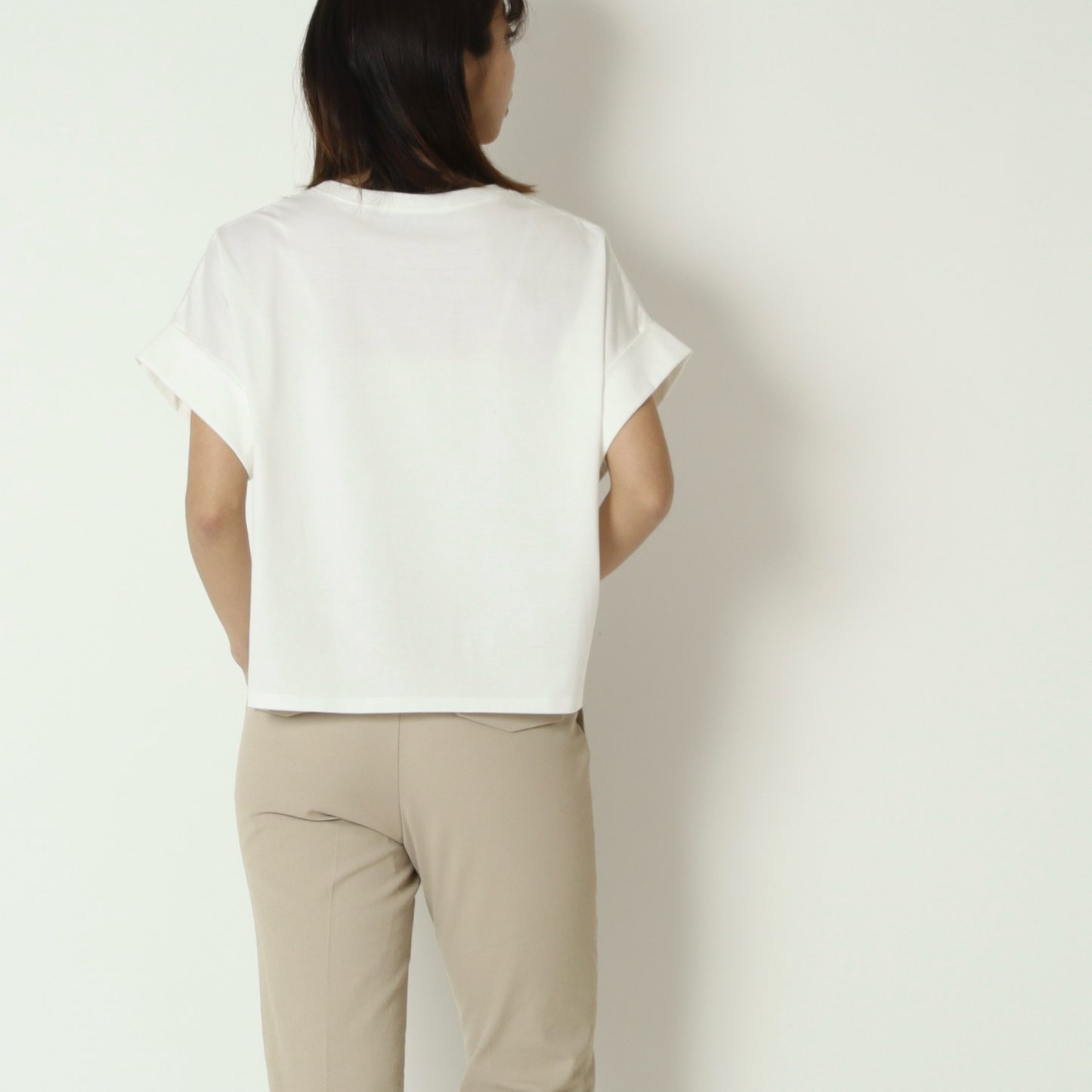 ロールアップハーフスリーブロゴＴシャツ　61025118