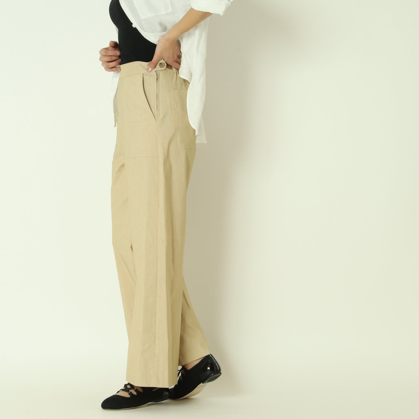 バックラッシュリネンパンツ　61296000