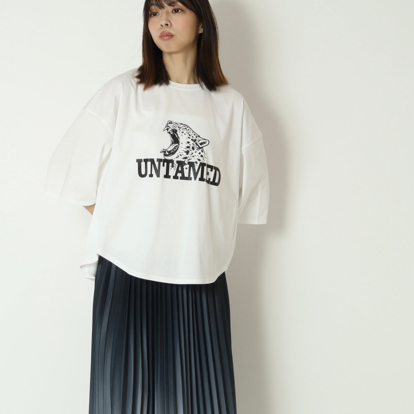 スムースコットンイラストロゴTシャツ　61035064