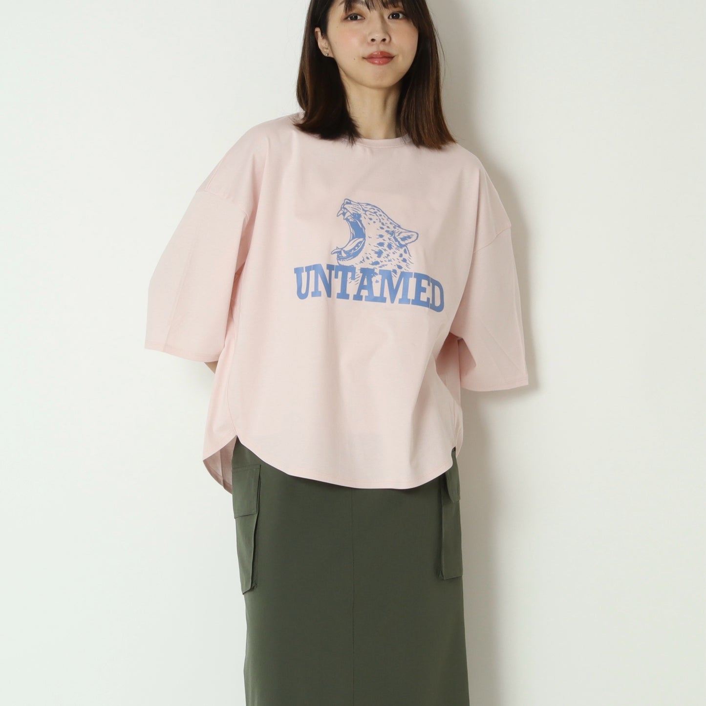 スムースコットンイラストロゴTシャツ　61035064