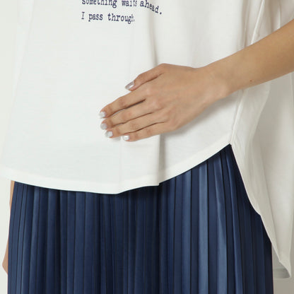 スムースコットンフォトプリントフレンチTシャツ　61035065