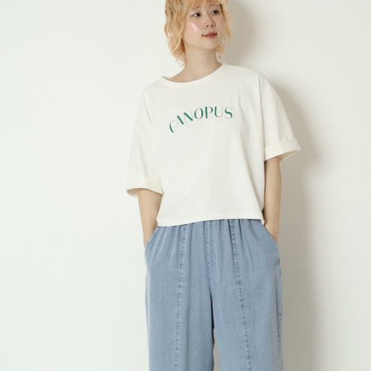 ナチュラルジャージーコクーンロゴTシャツ　61025197