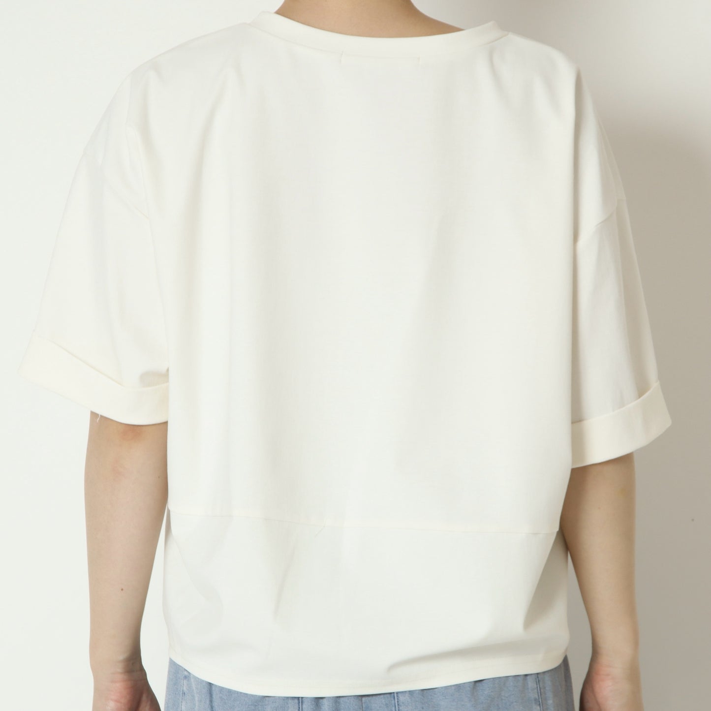 ナチュラルジャージーコクーンロゴTシャツ　61025197