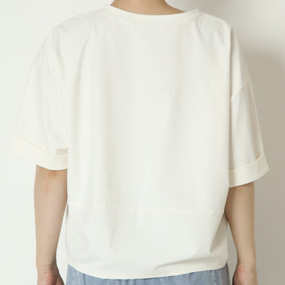 ナチュラルジャージーコクーンロゴTシャツ　61025197