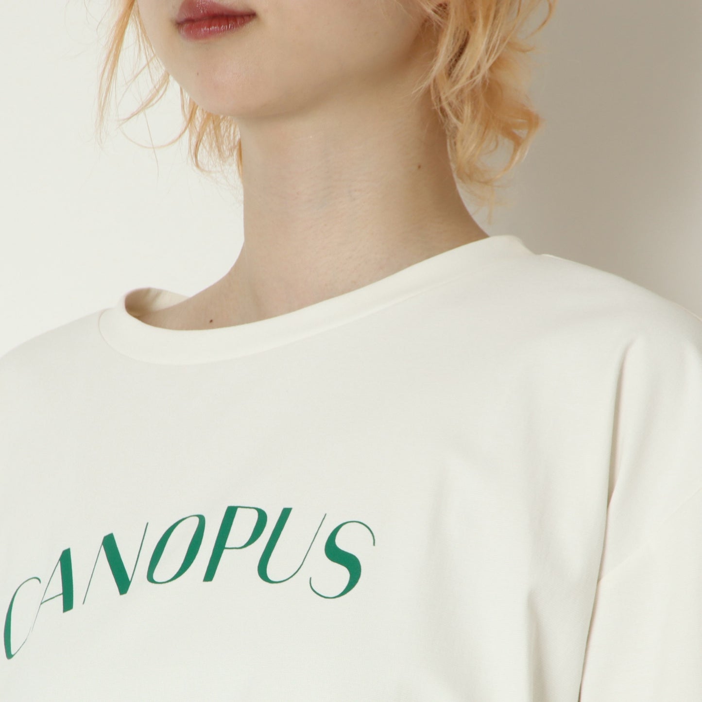 ナチュラルジャージーコクーンロゴTシャツ　61025197