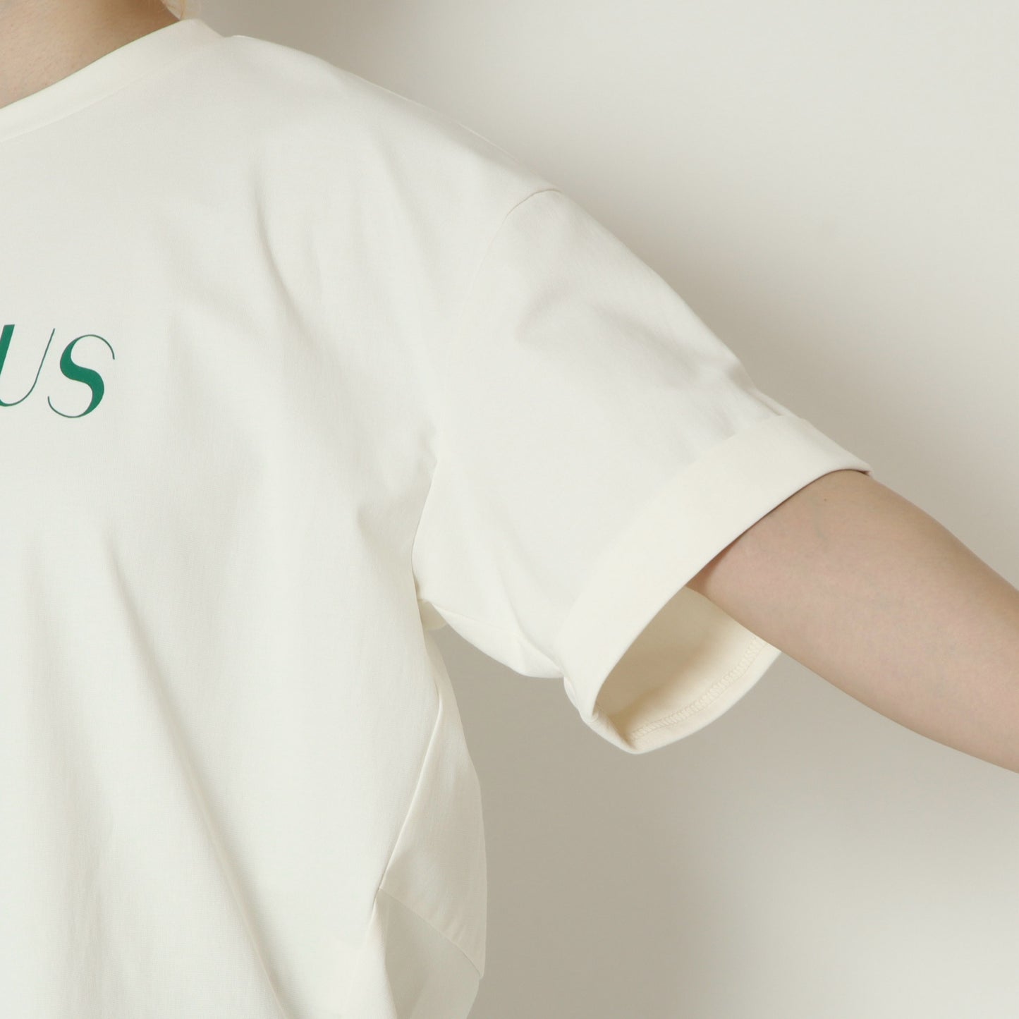 ナチュラルジャージーコクーンロゴTシャツ　61025197