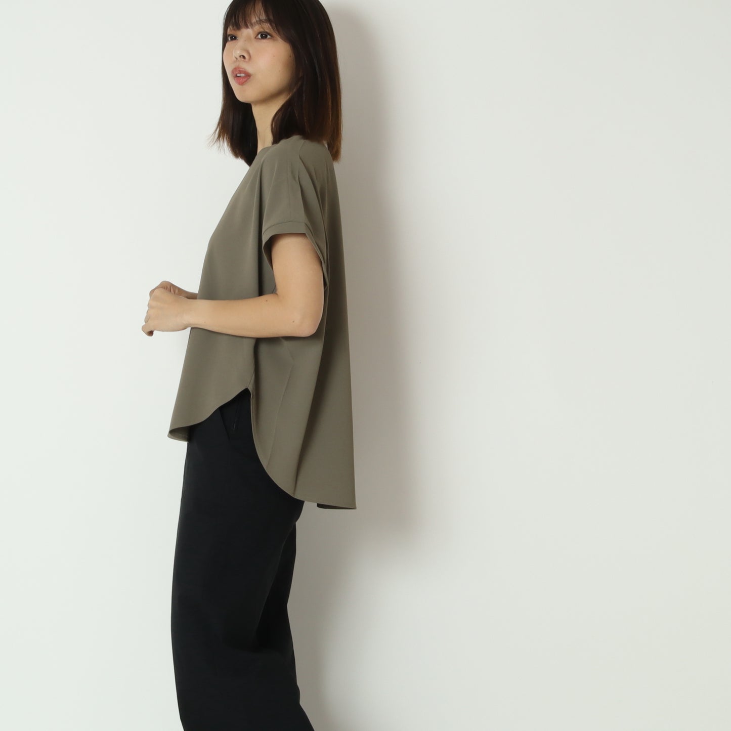 ズル美ジョーゼットフレンチTシャツ　61035049