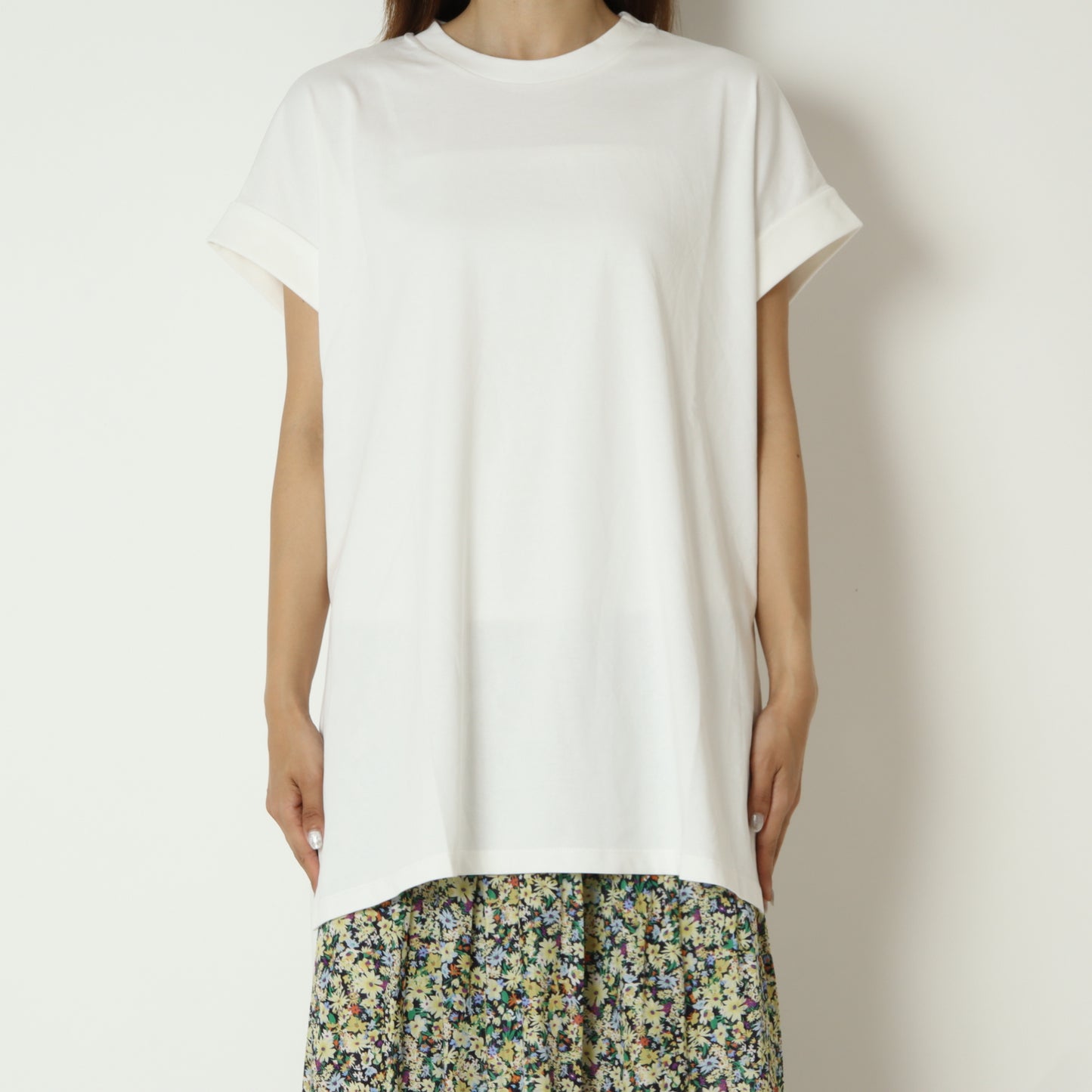 フレンチスリーブチュニックTシャツ　61295122