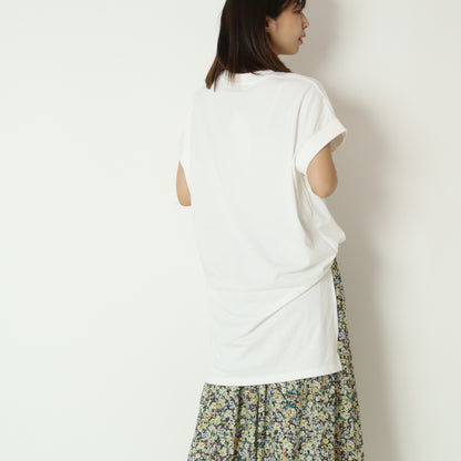 フレンチスリーブチュニックTシャツ　61295122