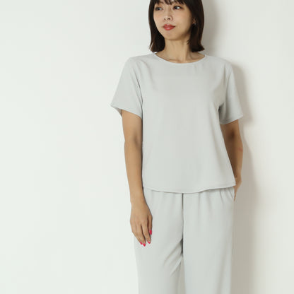ズル美ジョーゼットシンプルTシャツ　5035508