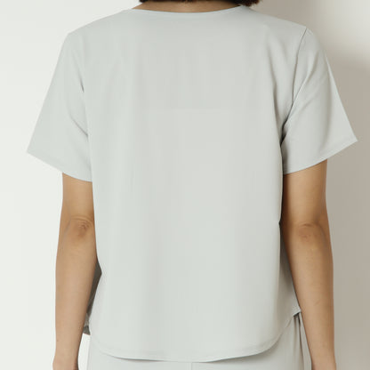 ズル美ジョーゼットシンプルTシャツ　5035508