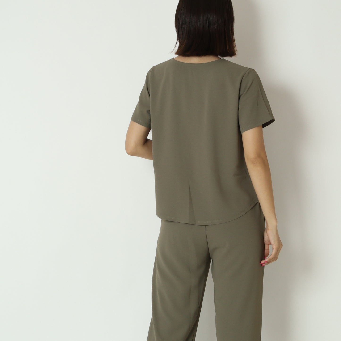 ズル美ジョーゼットシンプルTシャツ　5035508