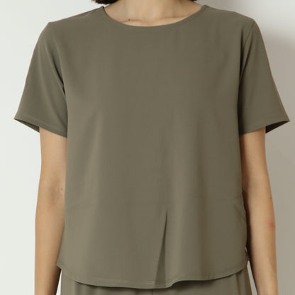 ズル美ジョーゼットシンプルTシャツ　5035508