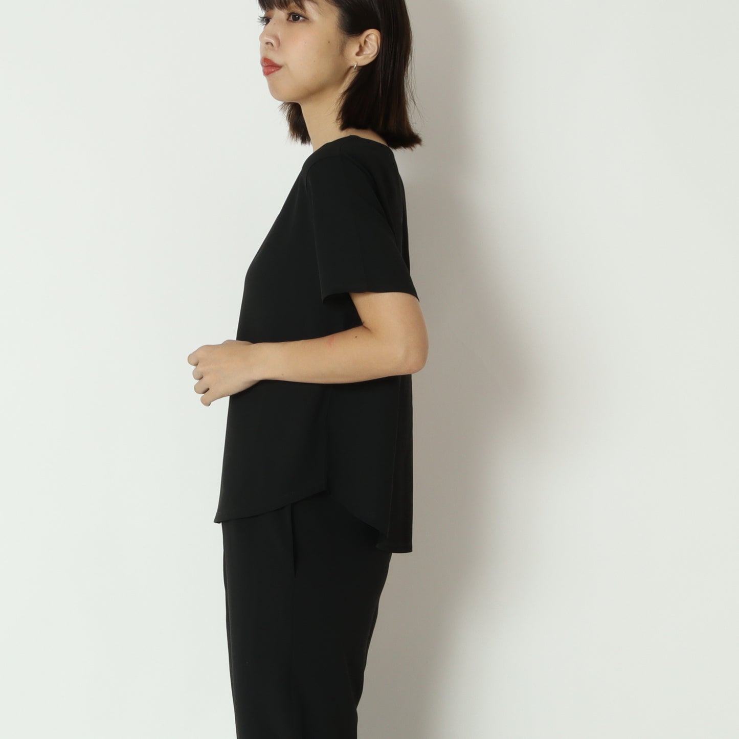ズル美ジョーゼットシンプルTシャツ　5035508