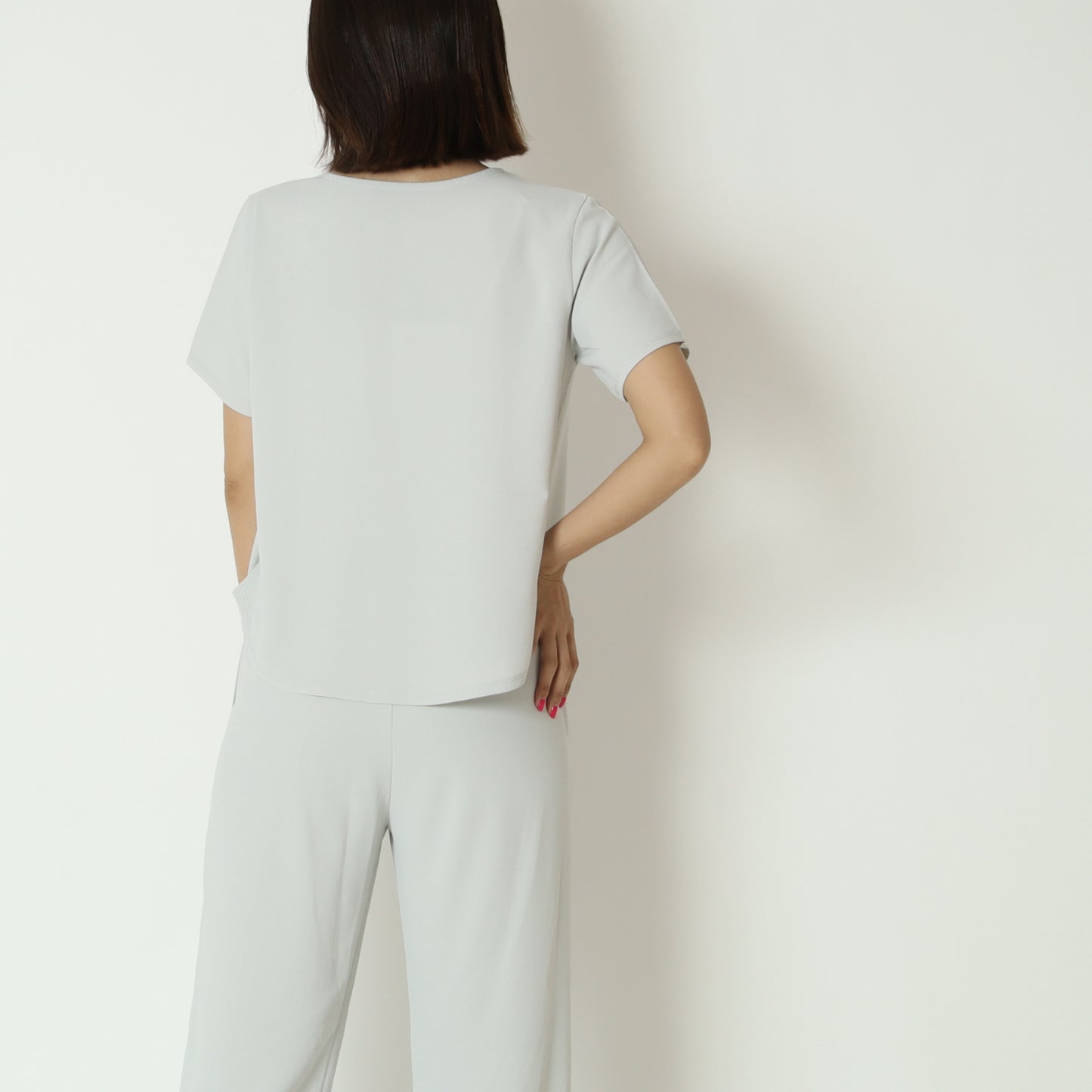 ズル美ジョーゼットシンプルTシャツ　5035508