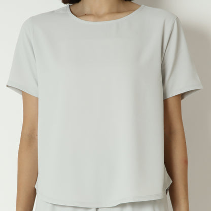ズル美ジョーゼットシンプルTシャツ　5035508