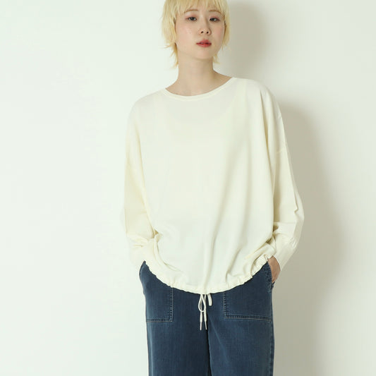 裾しぼり天竺ニットプルオーバー  95198