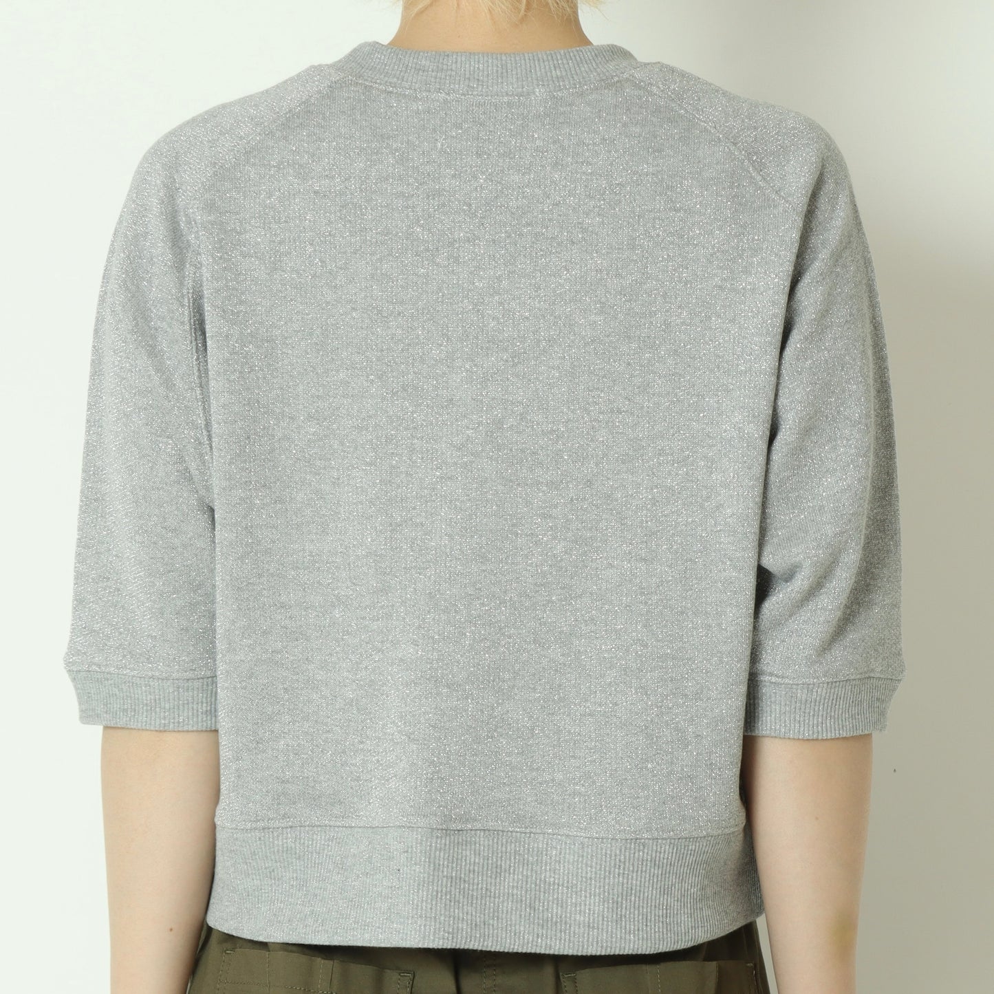 ラメブレンド裏毛ラグラントップス  16211