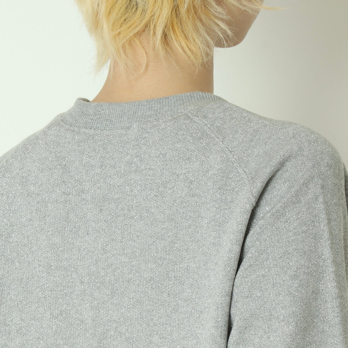 ラメブレンド裏毛ラグラントップス  16211