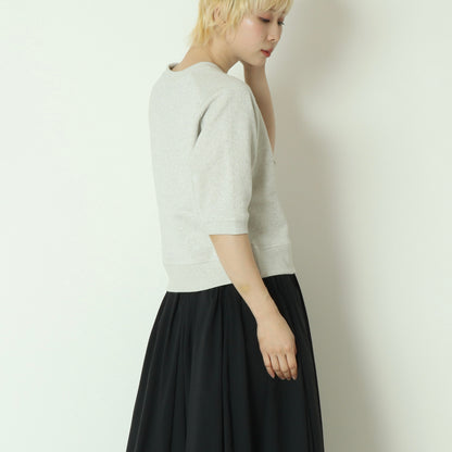 ラメブレンド裏毛ラグラントップス  16211